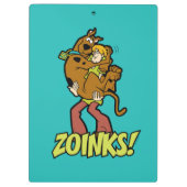 Scooby-Doo en Shaggy Zoinks. Klembord (Achterkant)