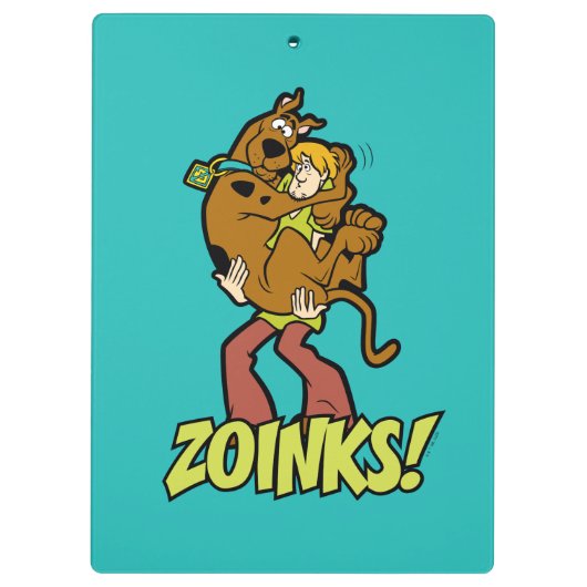 Scooby-Doo en Shaggy Zoinks. Klembord (Achterkant)