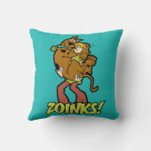 Scooby-Doo en Shaggy Zoinks. Kussen (Achterkant)
