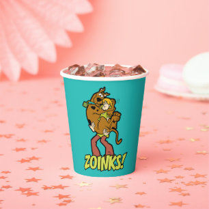 Scooby-Doo en Shaggy Zoinks. Papieren Bekers