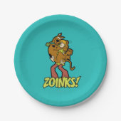 Scooby-Doo en Shaggy Zoinks. Papieren Bordje (Voorkant)