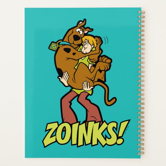 Scooby-Doo en Shaggy Zoinks. Planner (Achterkant)