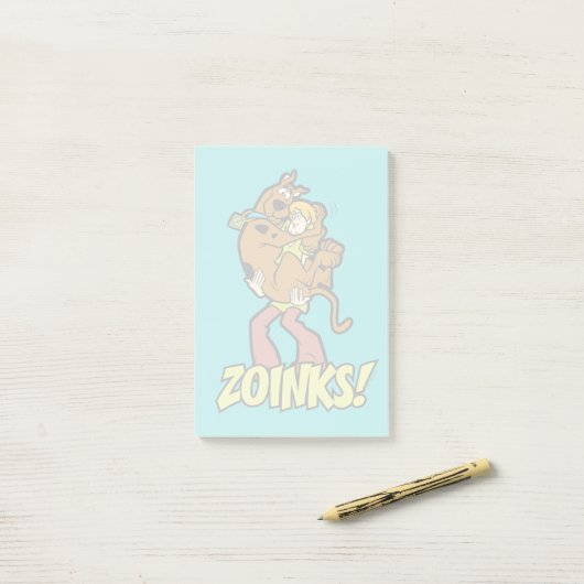 Scooby-Doo en Shaggy Zoinks. Post-it® Notes (Op bureau)