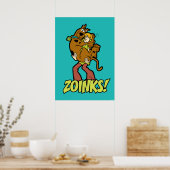 Scooby-Doo en Shaggy Zoinks. Poster (Keuken)