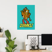 Scooby-Doo en Shaggy Zoinks. Poster (Thuiskantoor)