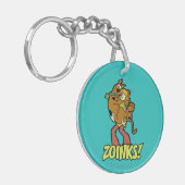 Scooby-Doo en Shaggy Zoinks. Sleutelhanger (Voorkant Links)