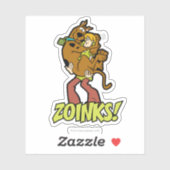 Scooby-Doo en Shaggy Zoinks. Sticker (Vel)