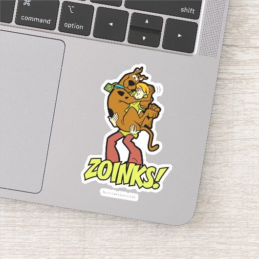 Scooby-Doo en Shaggy Zoinks. Sticker (Detail)