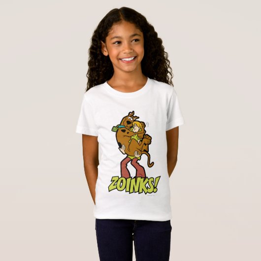 Scooby-Doo en Shaggy Zoinks. T-shirt (Voorkant volledig)