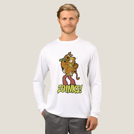 Scooby-Doo en Shaggy Zoinks. Tri-Blend Shirt (Voorkant)