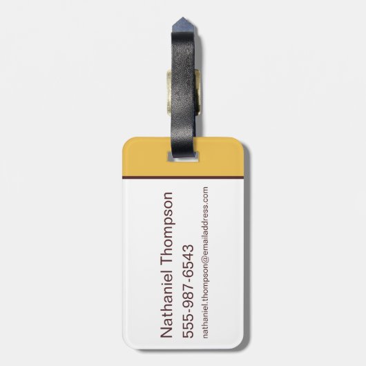 Scooby-Doo Excited Face Bagagelabel (Achterkant verticaal)