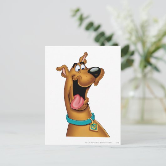 Scooby-Doo Excited Face Briefkaart (Staand voorkant)