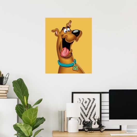 Scooby-Doo Excited Face Poster (Thuiskantoor)