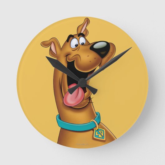 Scooby-Doo Excited Face Ronde Klok (Voorkant)