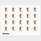 Scooby-Doo Excited Face Ronde Sticker (Vel)