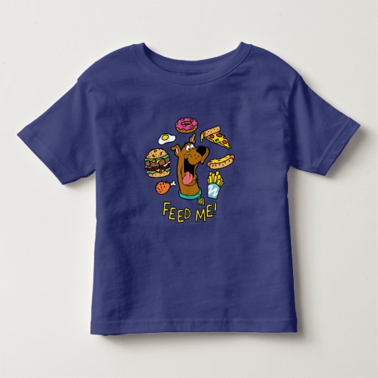 Scooby-Doo Feed Me. Kinder Shirts (Voorkant)