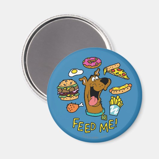 Scooby-Doo Feed Me. Magneet (Voorkant / Achterkant)