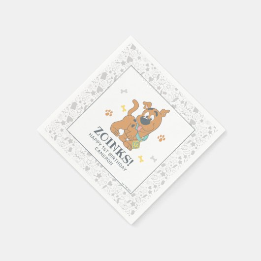 Scooby-Doo First Birthday Servet (Hoek)