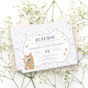 Scooby-Doo First Birthday Uitnodiging