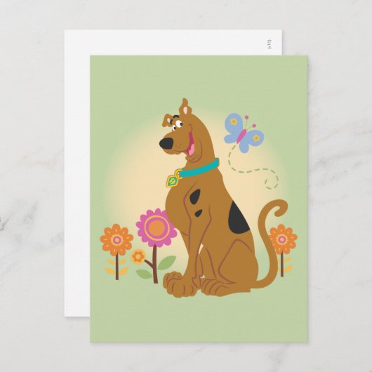 Scooby-Doo Following Butterfly Briefkaart (Voorkant / Achterkant)