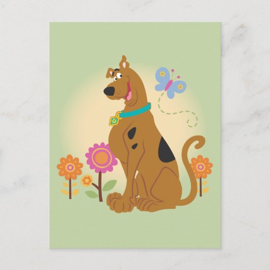 Scooby-Doo Following Butterfly Briefkaart (Voorkant)
