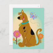 Scooby-Doo Following Butterfly Briefkaart (Voorkant / Achterkant)