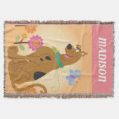 Scooby-Doo Following Butterfly Deken (Voorkant)