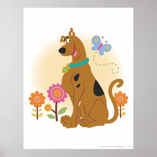 Scooby-Doo Following Butterfly Poster (Voorkant)