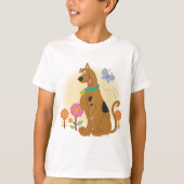 Scooby-Doo Following Butterfly T-shirt (Voorkant)