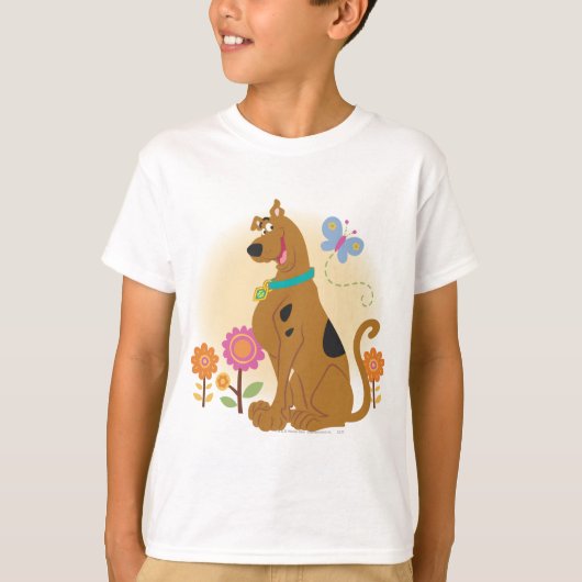 Scooby-Doo Following Butterfly T-shirt (Voorkant)