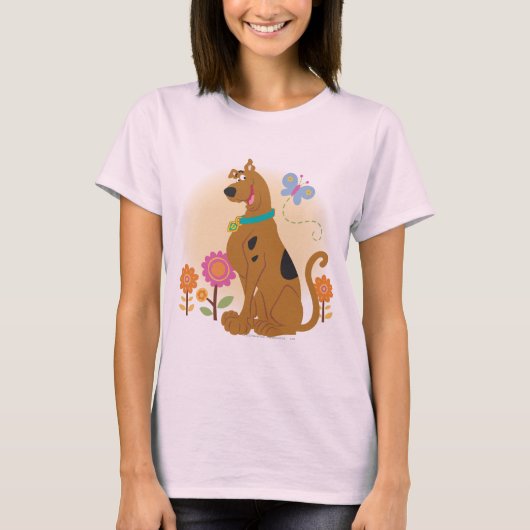 Scooby-Doo Following Butterfly T-shirt (Voorkant)