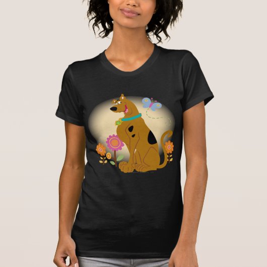 Scooby-Doo Following Butterfly T-shirt (Voorkant)