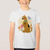 Scooby-Doo Following Butterfly Tri-Blend Shirt (Voorkant)