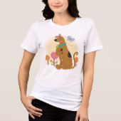 Scooby-Doo Following Butterfly Tri-Blend Shirt (Voorkant)