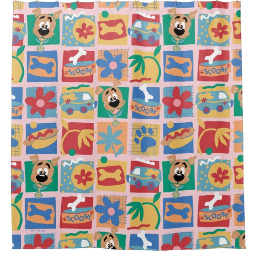 Scooby-Doo | Fun Baby Pattern Douchegordijn (Voorkant)