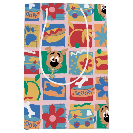 Scooby-Doo | Fun Baby Pattern Medium Cadeauzakje (Voorkant)
