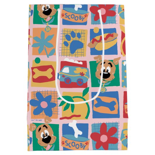 Scooby-Doo | Fun Baby Pattern Medium Cadeauzakje (Achterkant)