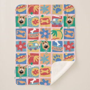 Scooby-Doo Fun Baby Pattern Sherpa Deken
