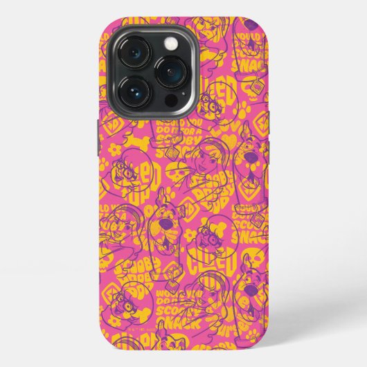 Scooby-Doo | Funky Flower Pattern iPhone Hoesje (Achterkant)