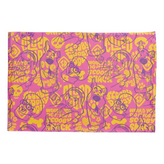Scooby-Doo | Funky Flower Pattern Kussensloop (Achterkant)