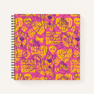 Scooby-Doo Funky Flower Pattern Notitieboek