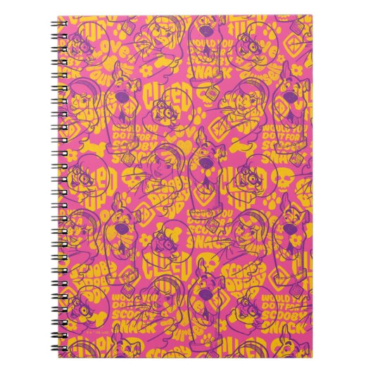 Scooby-Doo | Funky Flower Pattern Notitieboek (Voorkant)