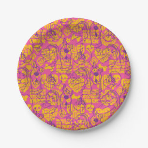 Scooby-Doo   Funky Flower Pattern Papieren Bordje