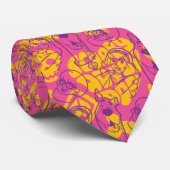 Scooby-Doo | Funky Flower Pattern Stropdas (Opgerold)