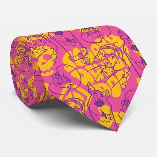 Scooby-Doo | Funky Flower Pattern Stropdas (Opgerold)
