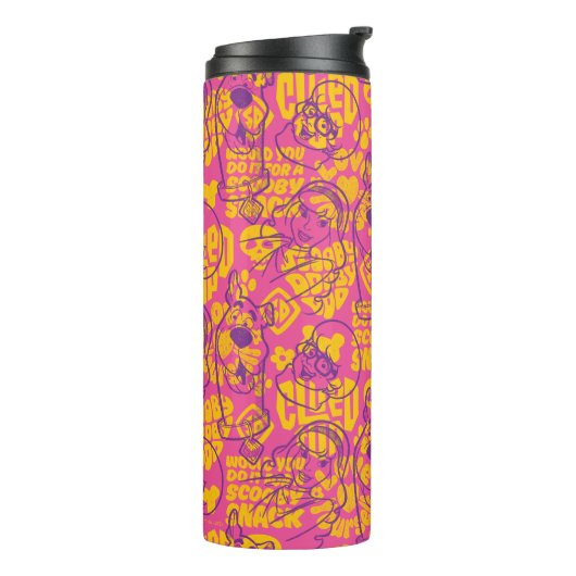 Scooby-Doo | Funky Flower Pattern Thermosbeker (Gedraaid links)