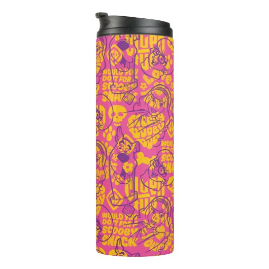 Scooby-Doo | Funky Flower Pattern Thermosbeker (Geroteerd rechts)