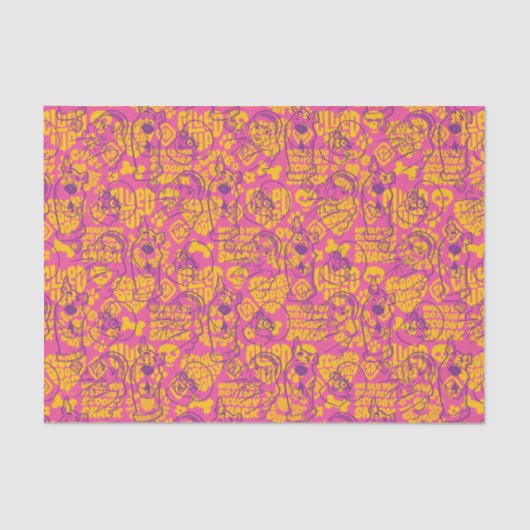 Scooby-Doo | Funky Flower Pattern Tissuepapier (Voorkant)