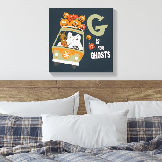 Scooby-Doo | G is voor Ghosts Canvas Afdruk (Insitu (Slaapkamer))