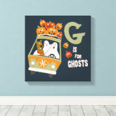 Scooby-Doo | G is voor Ghosts Canvas Afdruk (Insitu (Houten vloer))